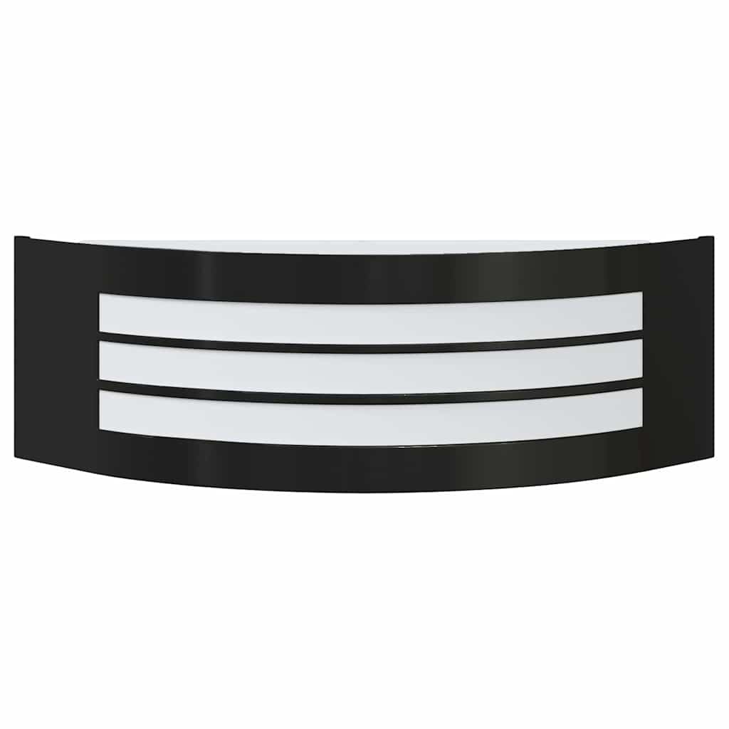 Lampade da Parete Esterne 2 pcs Nero 32 x 10 x 10 cm 4005978