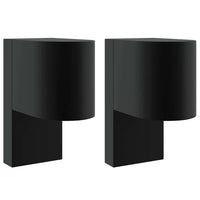Lampade da Parete Esterne 2 pcs Nero 12 x 7 x 15 cm 4005980