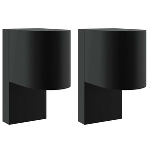 Lampade da Parete Esterne 2 pcs Nero 12 x 7 x 15 cm 4005980