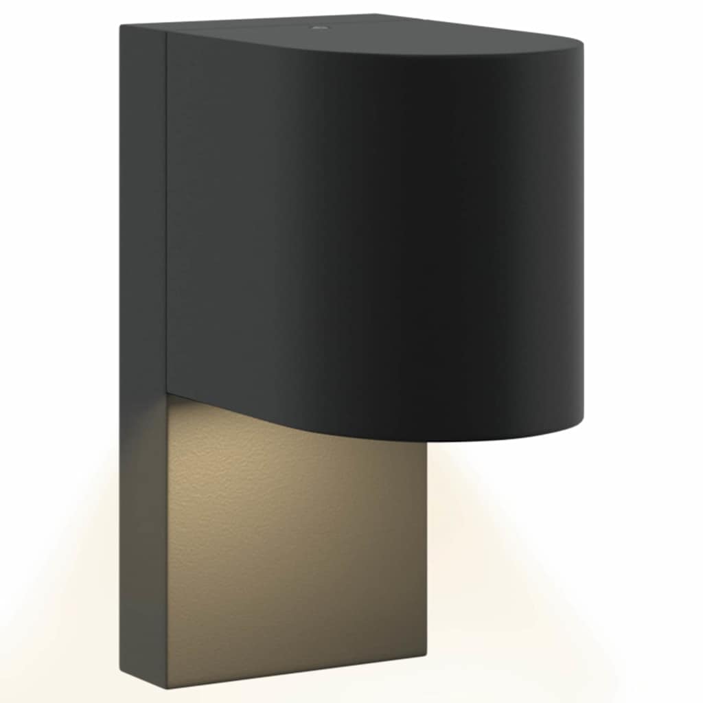 Lampade da Parete Esterne 2 pcs Nero 12 x 7 x 15 cm 4005980