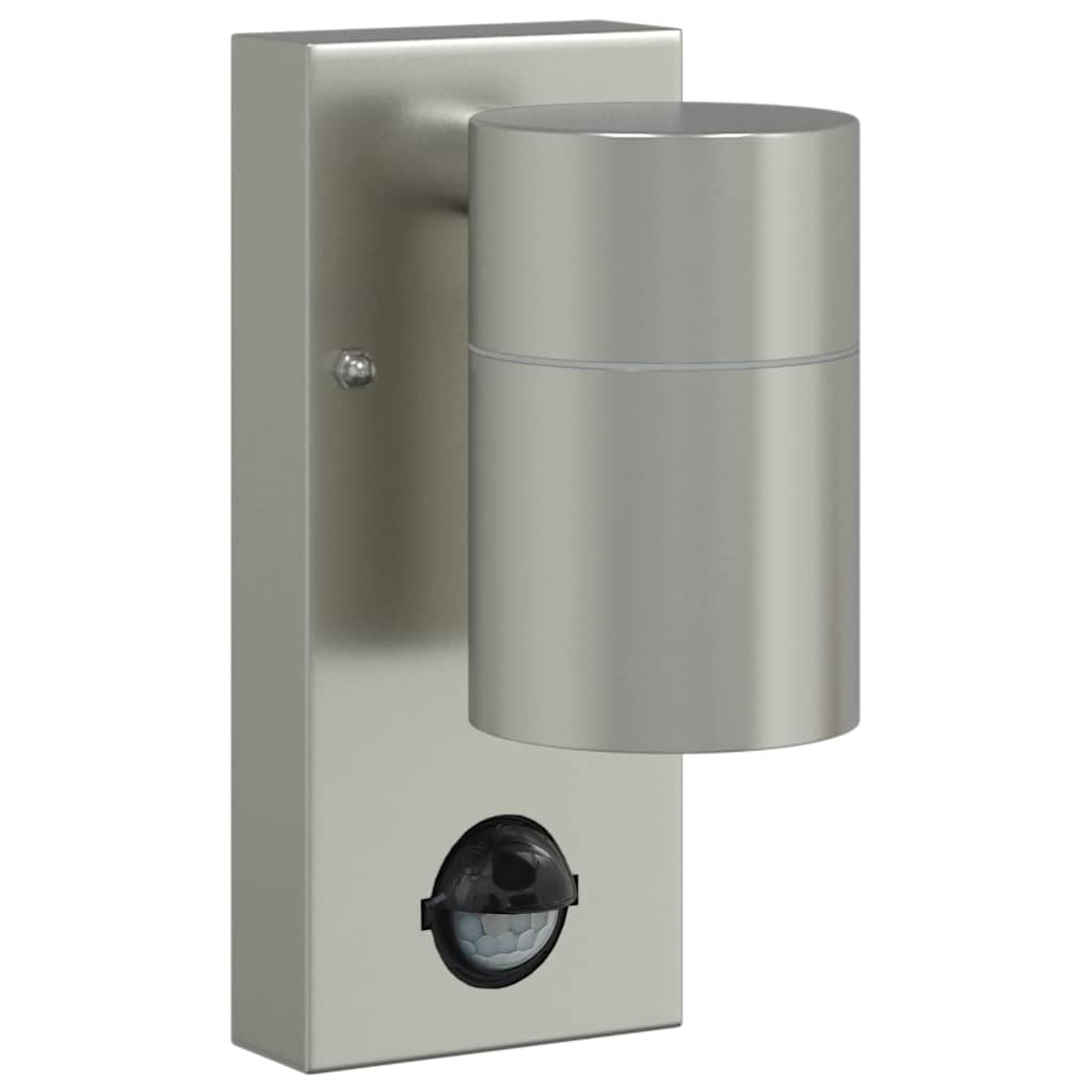 Applique da esterno dal design moderno illuminazione efficiente 6,5 x 10,5 x 16 cm acciaio inox argento 02_0056533