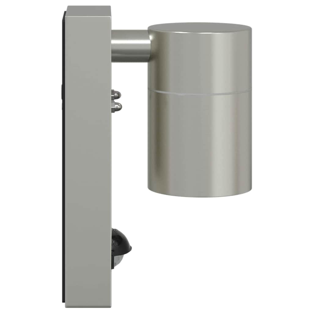 Applique da esterno dal design moderno illuminazione efficiente 6,5 x 10,5 x 16 cm acciaio inox argento 02_0056533