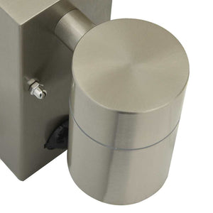 Lampade da Parete Esterne 2 pcs Argento 6.5 x 10.5 x 16 cm 4005986