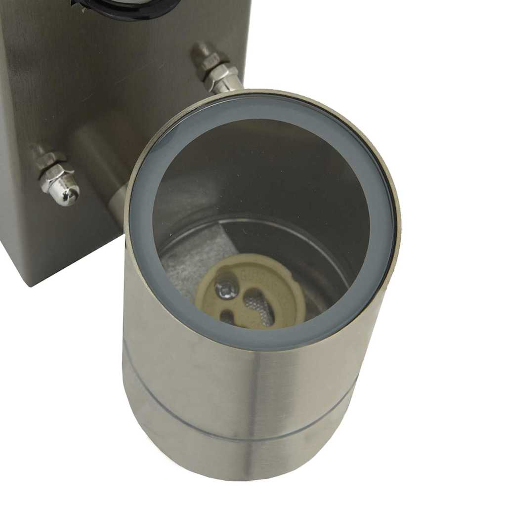 Lampade da Parete Esterne 2 pcs Argento 6.5 x 10.5 x 16 cm 4005986