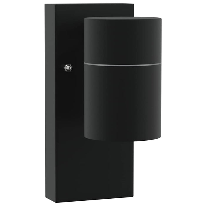 Lampade da Parete Esterne 2 pcs Nero 6.5 x 10.5 x 16 cm 4005988