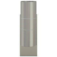 Lampade da Parete Esterne 2 pcs Argento 7 x 10 x 22 cm 4005992