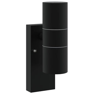 Lampade da Parete Esterne 2 pcs Nero 7 x 10 x 22 cm 4005996