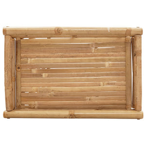 Tavolino Vassoio Pieghevole 60x40x68 cm in Bambù