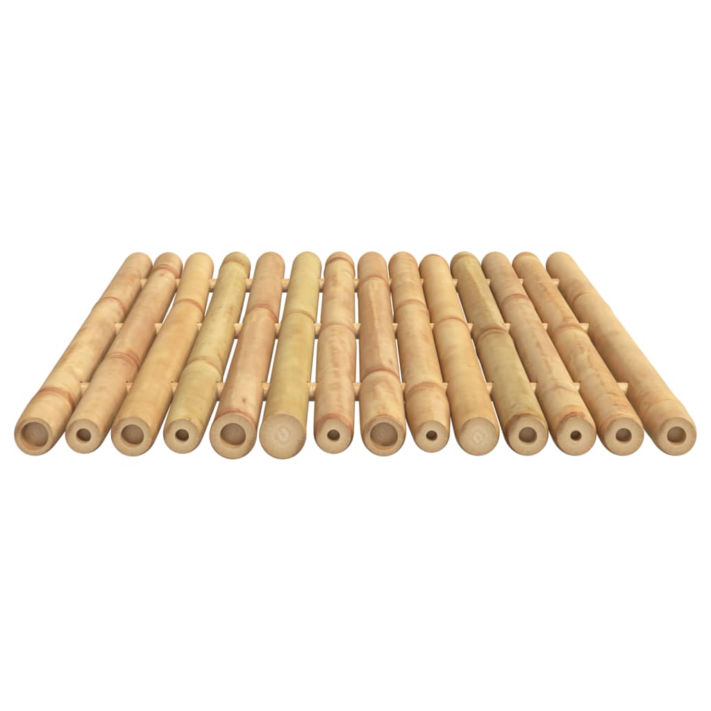 Tappetino da Bagno 2 pz 50x35 cm in Bambù 366456