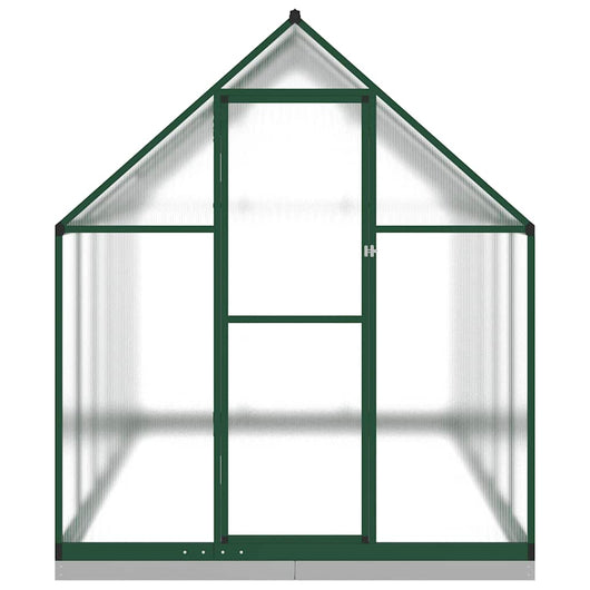 Serra tenda riparo piante fiori ortaggi con telaio di base 334 x 169 x 202 cm alluminio verde 02_0044504