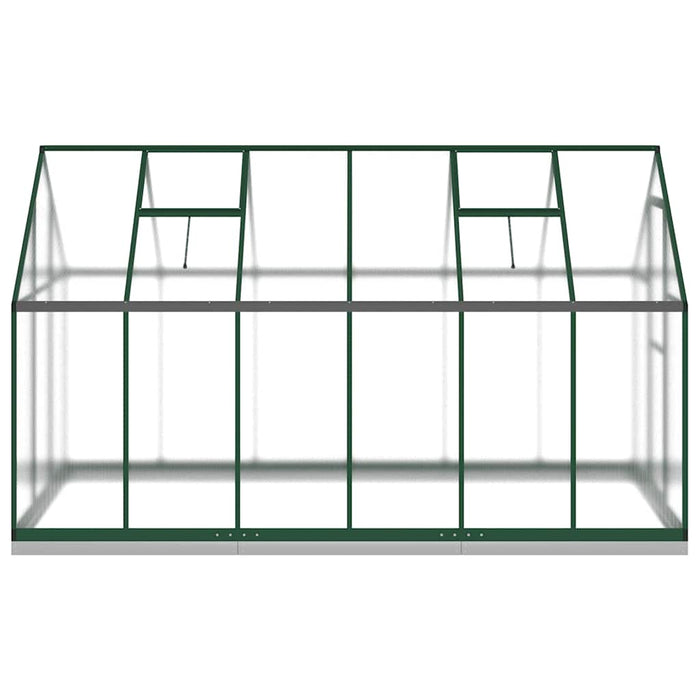 Telaio Serra con Base Verde 334x169x202 cm in Alluminio