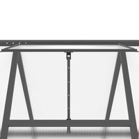 Telaio Serra con Base Antracite 445x169x195 cm in Alluminio