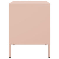 Comodino Rosa 36x39x50,5 cm in Acciaio 842912