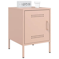 Comodini 2 pz Rosa 36x39x50,5 cm in Acciaio 842913