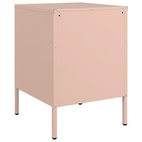 Comodini 2 pz Rosa 36x39x50,5 cm in Acciaio 842913