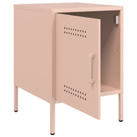 Comodini 2 pz Rosa 36x39x50,5 cm in Acciaio 842913