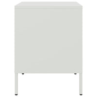 Comodini 2 pz Bianchi 36x39x50,5 cm in Acciaio 842921