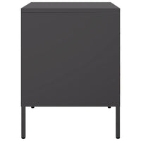 Comodini 2 pz Nero 36x39x50,5 cm in Acciaio 842923