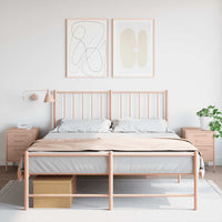 Comodini 2 pz Rosa 36x39x50,5 cm in Acciaio 842925