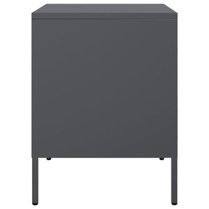 Comodini 2 pz Antracite 36x39x50,5 cm in Acciaio
