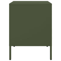 Comodino Verde Oliva 36x39x50,5 cm in Acciaio 842930
