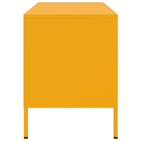 Mobili TV 2 pz Giallo Senape 68x39x50,5 cm in Acciaio 842941