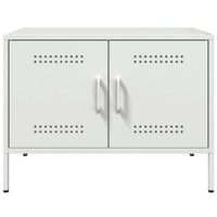Mobile TV-Credenza TV-Console TV Bianco 68x39x50,5 cm in Acciaio 675464
