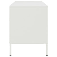 Mobile TV-Credenza TV-Console TV Bianco 68x39x50,5 cm in Acciaio 675464
