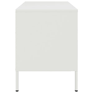 Mobile TV-Credenza TV-Console TV Bianco 68x39x50,5 cm in Acciaio 675464