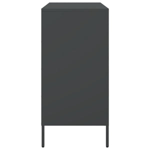 Credenza Nera 68x39x79 cm in Acciaio 842952
