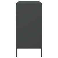 Credenza Nera 68x39x79 cm in Acciaio 842952