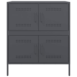 Credenza-Buffet-Armadio da cucina Antracite 68x39x79 cm in Acciaio
