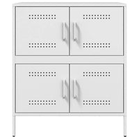 Credenza Bianca 68x39x79 cm in Acciaio 842957