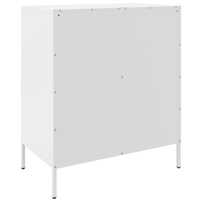 Credenza Bianca 68x39x79 cm in Acciaio 842957