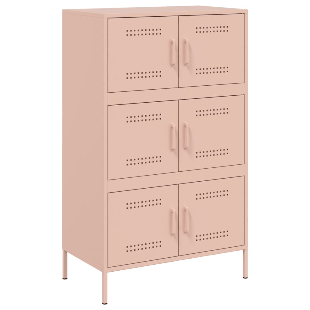 Buffet credenza cassettiera mobile contenitore organizer cucina soggiorno soggiorno alto 68 x 39 x 113 cm acciaio Rosa 02_0035166