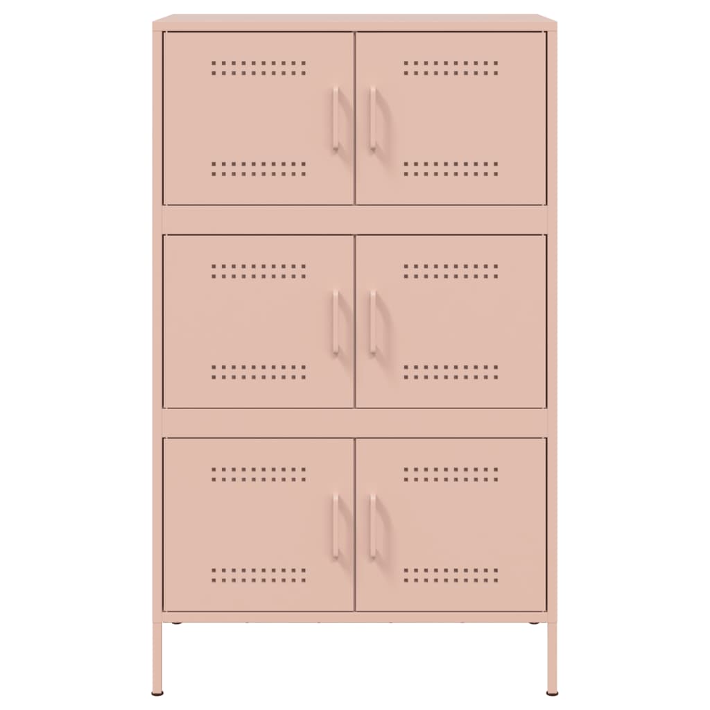 Credenza Rosa 68x39x113 cm in Acciaio 842959