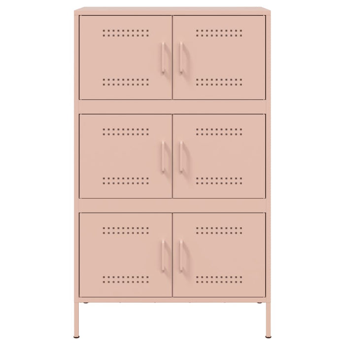 Credenza Rosa 68x39x113 cm in Acciaio 842959