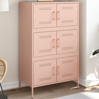 Credenza Rosa 68x39x113 cm in Acciaio 842959