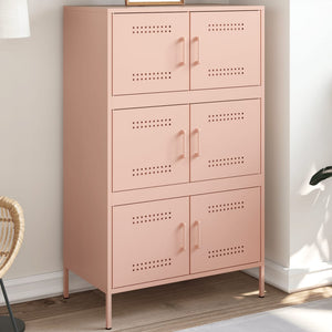 Credenza Rosa 68x39x113 cm in Acciaio 842959