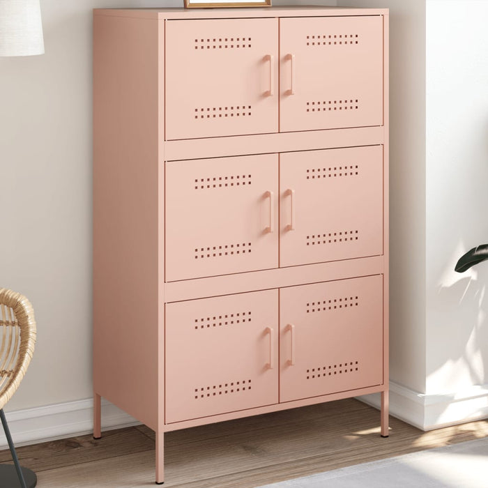 Credenza Rosa 68x39x113 cm in Acciaio 842959
