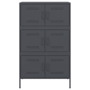 Credenza Antracite 68x39x113 cm in Acciaio 842960