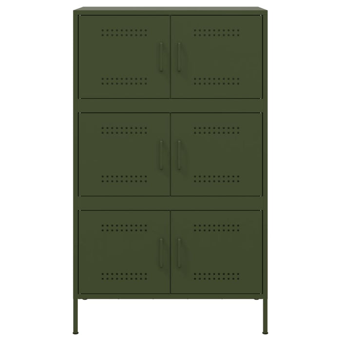Credenza Verde Oliva 68x39x113 cm in Acciaio 842962