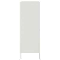 Credenza-Buffet-Armadio da cucina Bianca 68x39x113 cm in Acciaio 626366