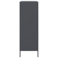 Credenza Antracite 68x39x113 cm in Acciaio 842966