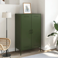 Credenza Verde Oliva 68x39x113 cm in Acciaio 842968