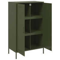 Credenza Verde Oliva 68x39x113 cm in Acciaio 842968