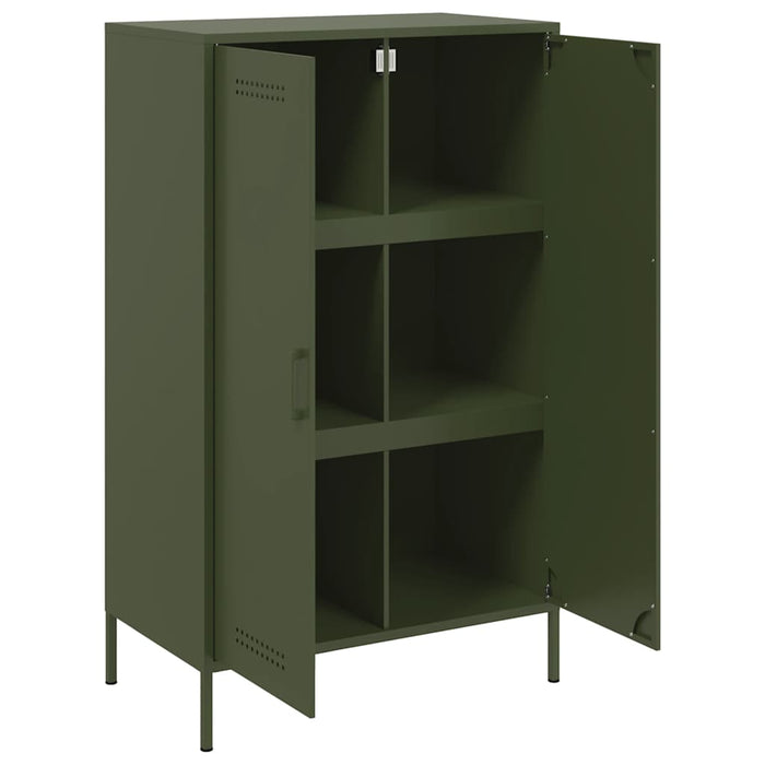 Credenza Verde Oliva 68x39x113 cm in Acciaio 842968