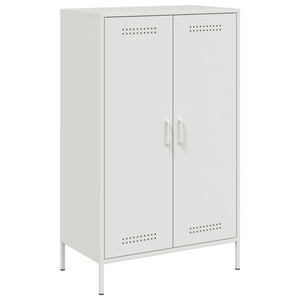vidaXL Credenza Bianca 68x39x113 cm in Acciaio
