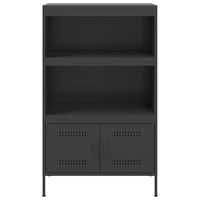 Credenza Nera 68x39x113 cm in Acciaio 842970