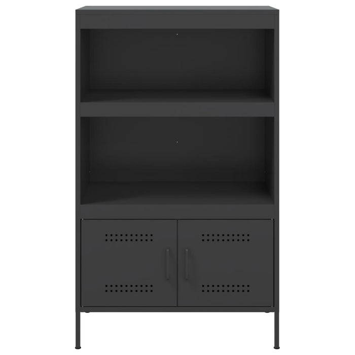 Credenza Nera 68x39x113 cm in Acciaio 842970